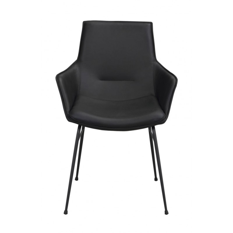 RO Lowell Fixed Arm Chair Black/Black